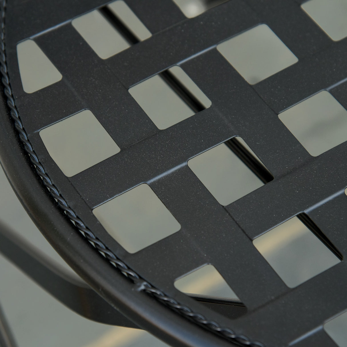 easycomfort mobili da giardino set da 3 pezzi con 2 sedie pieghevoli e 1 tavolino in metallo e ceramica