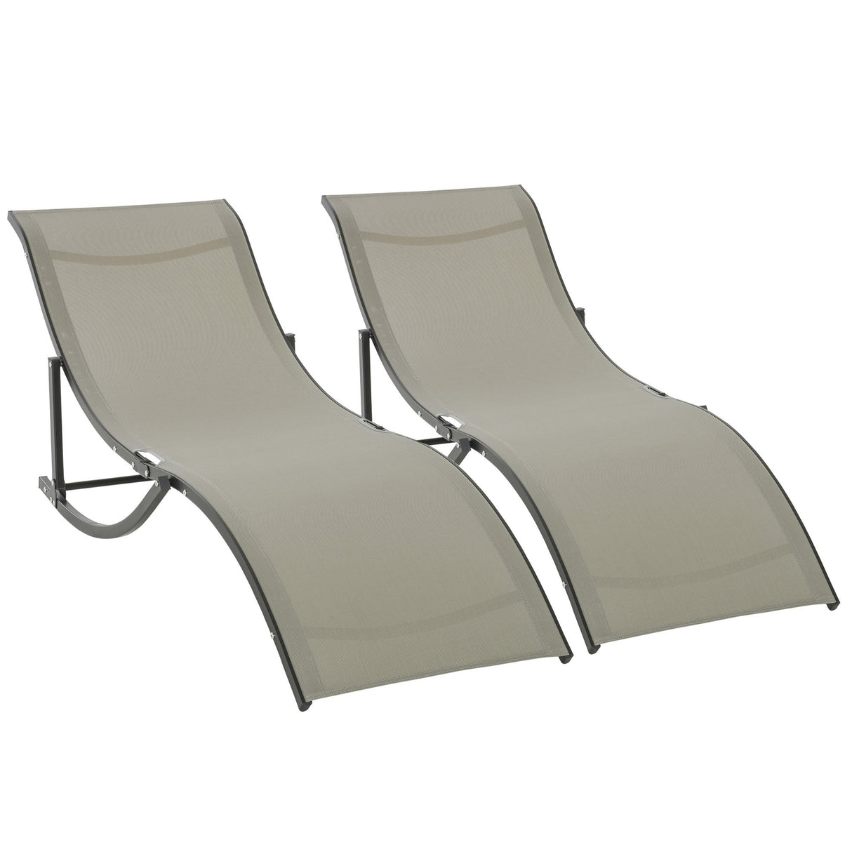 easycomfort set 2 sdraio da giardino pieghevoli lettino prendisole in alluminio e textilene 61x165x63cm 33147