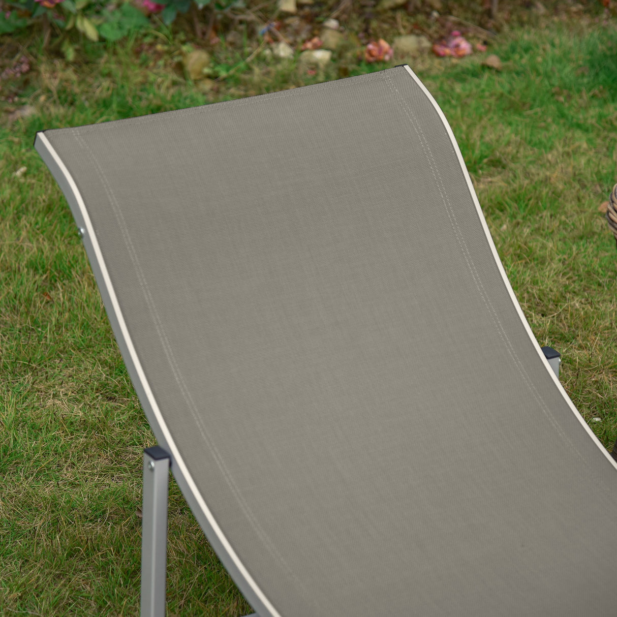 easycomfort set 2 sdraio da giardino pieghevoli lettino prendisole in alluminio e textilene 61x165x63cm 33135