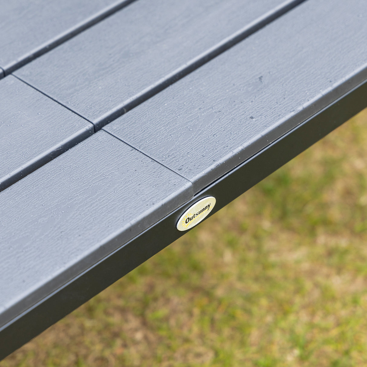 easycomfort set salotto da giardino da 4 pezzi con panchina a 2 posti 2 poltrone e tavolino caffe