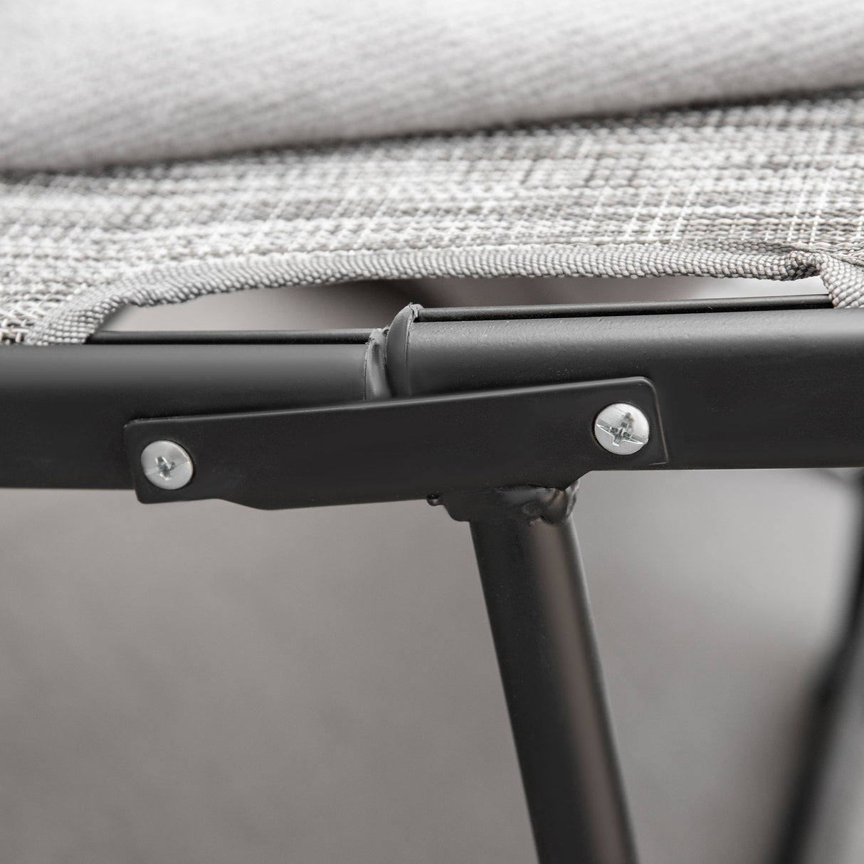 easycomfort easycomfort lettino prendisole pieghevole ergonomico da esterno in metallo e tessuto a rete 170x62x68cm grigio