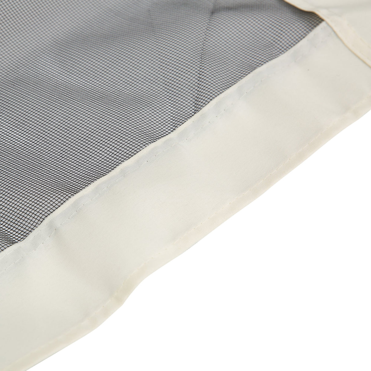 easycomfort zanzariera per gazebo tende di ricambio universale con cerniere 335x207cm nero beige