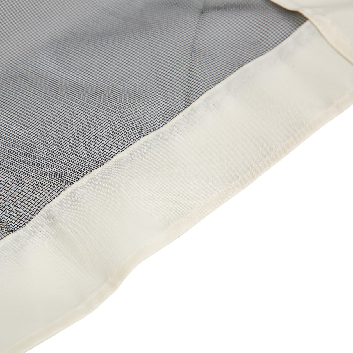 easycomfort zanzariera per gazebo tende di ricambio universale con cerniere 352x207cm nero beige