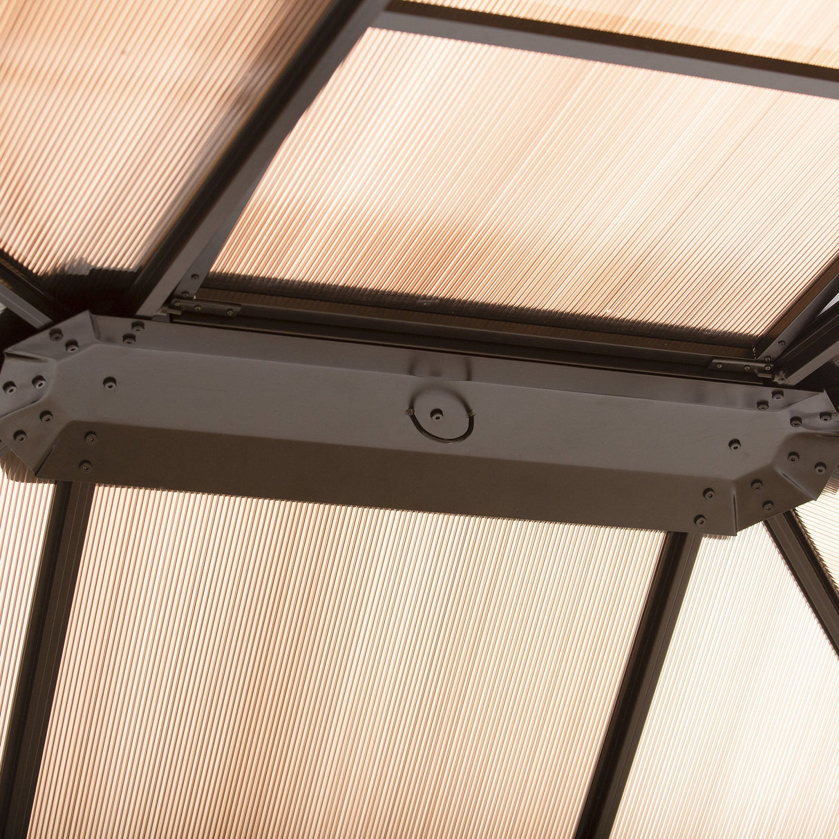 easycomfort easycomfort gazebo da giardino 3 6x3m con tetto apribile in policarbonato e struttura in alluminio