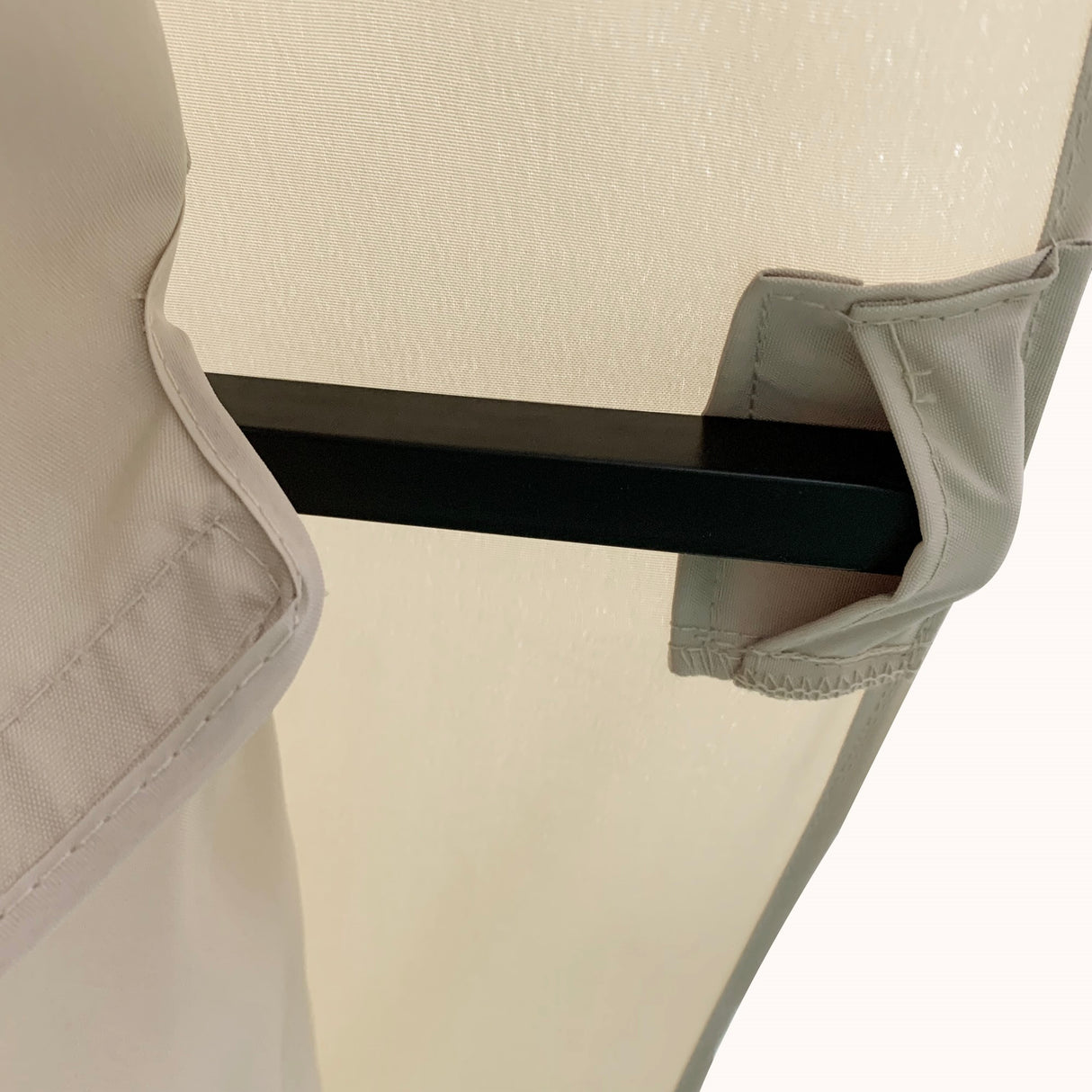 easycomfort gazebo da giardino con zanzariera tetto a 2 livelli e struttura in metallo 3.7x3m beige