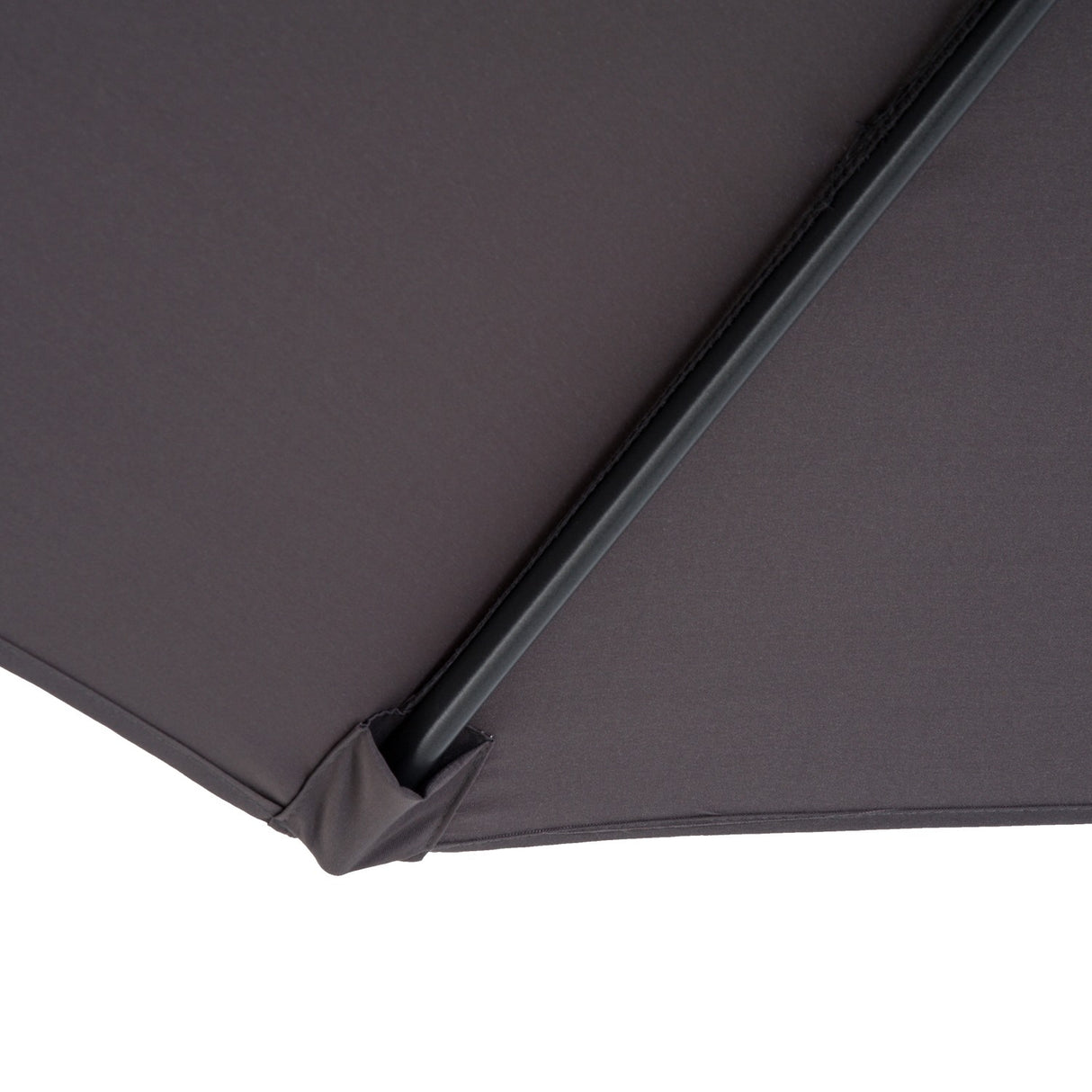 easycomfort easycomfort ombrellone da esterni 3x2 5 m decentrato con manovella struttura in acciaio e poliestere anti uv grigio