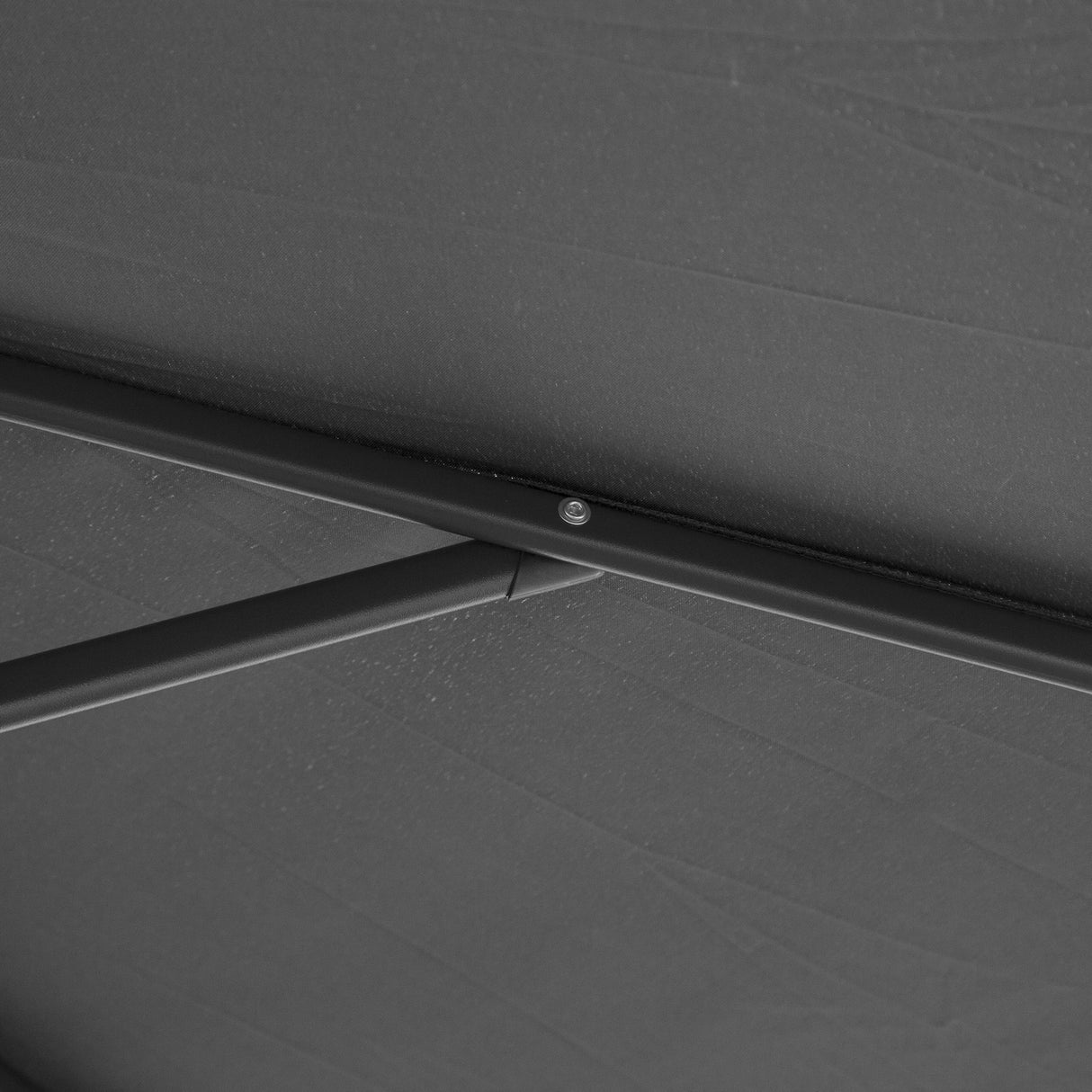 easycomfort easycomfort ombrellone da giardino a braccio deluxe inclinabile con manovella 3m grigio