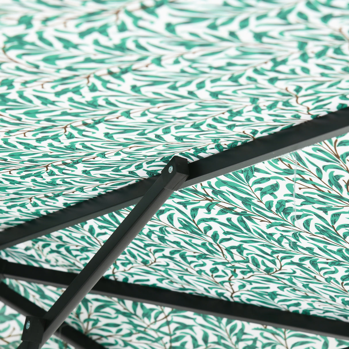 easycomfort ombrellone da giardino 3x2.5 m in metallo a 2 sezioni con 8 stecche e copertura in poliestere