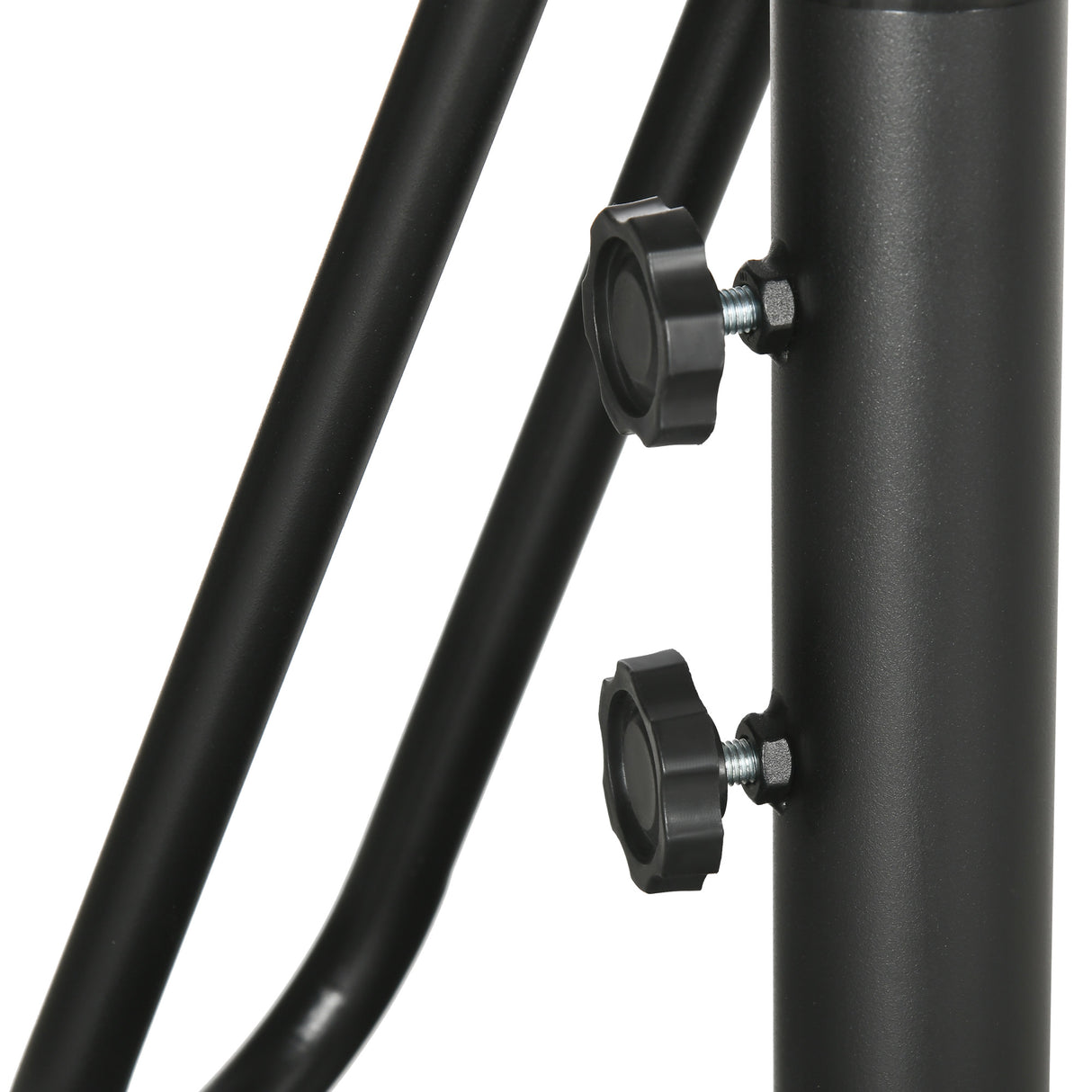 easycomfort ombrellone da giardino 3x2.5 m in metallo e poliestere a 6 stecche con base a croce marrone