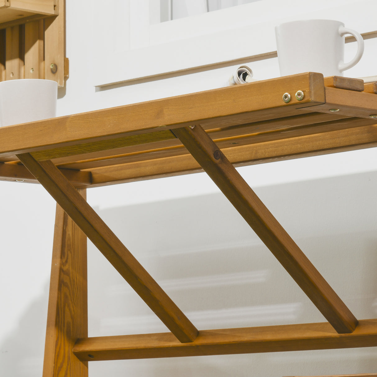 easycomfort easycomfort set da giardino 2 in 1 tavolo e sedie da giardino o panca da giardino per 2 persone color teak