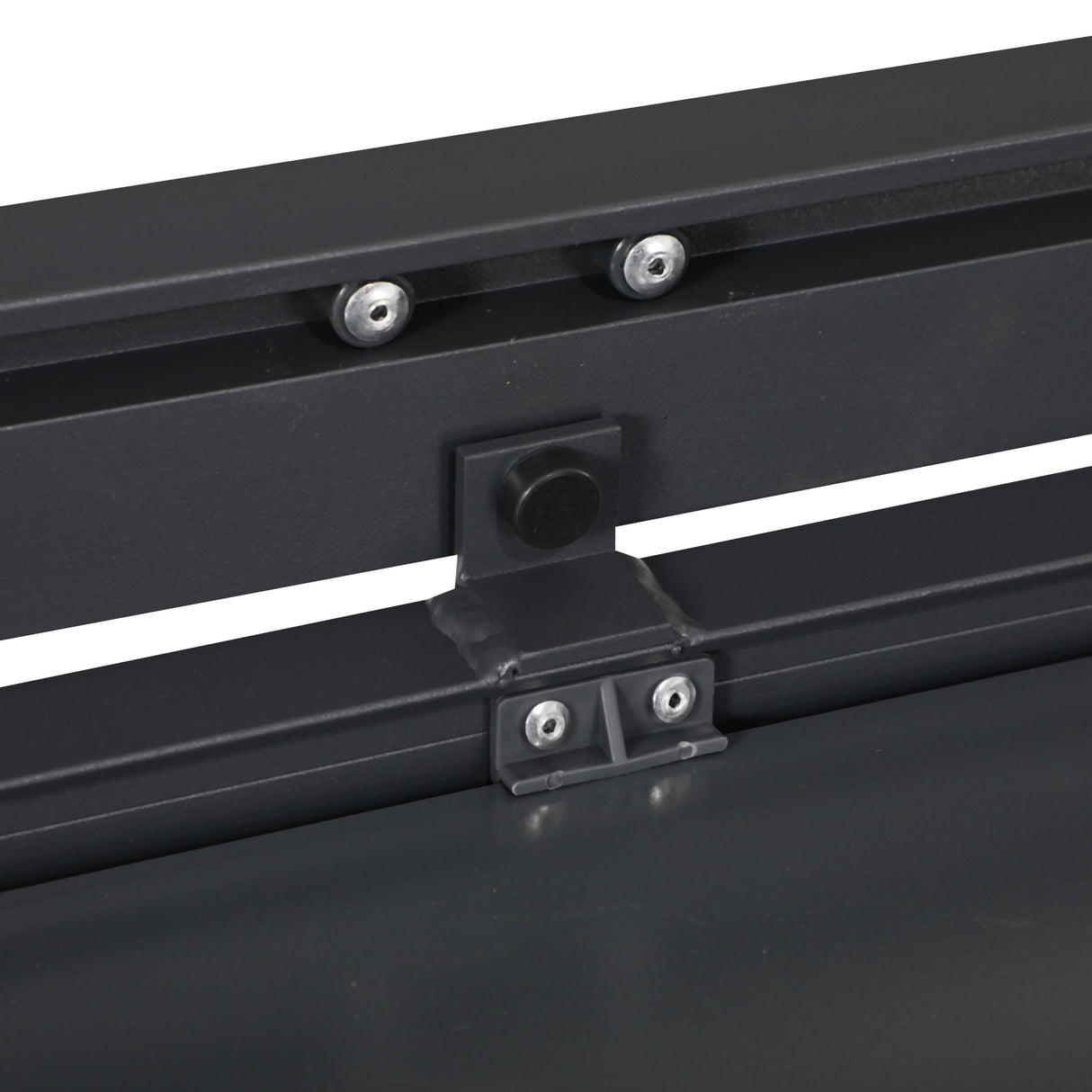 easycomfort easycomfort set da giardino con tavolo allungabile in vetro e 6 sedie con seduta traspirante grigio scuro