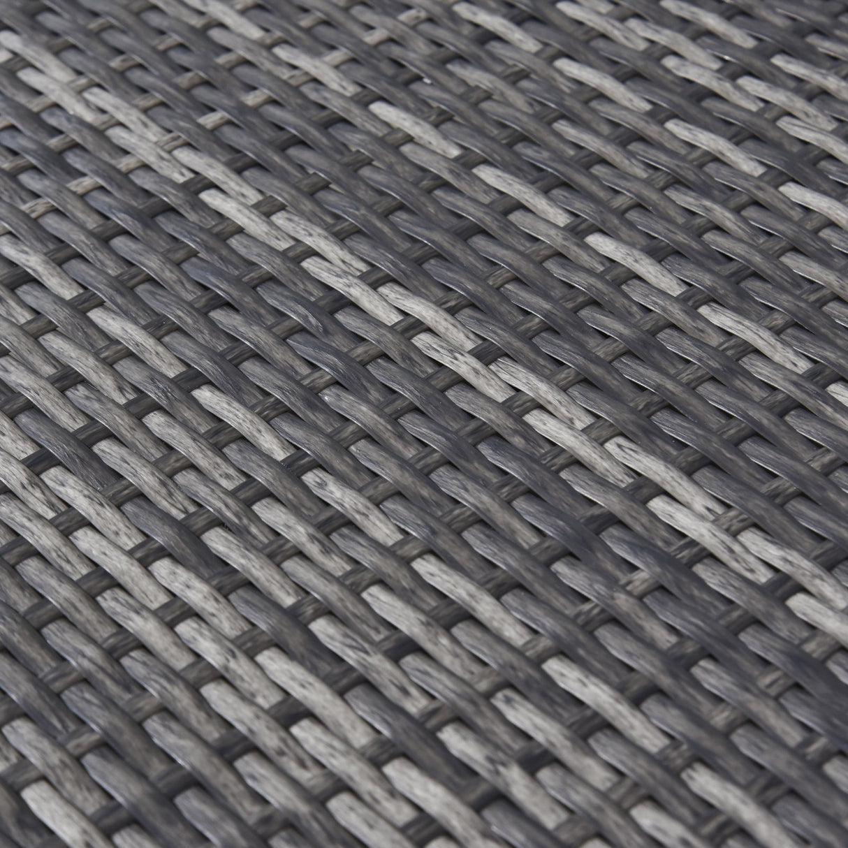 easycomfort set da 7 pezzi salotto da esterni in rattan con poltrona pouf tavolino grigio