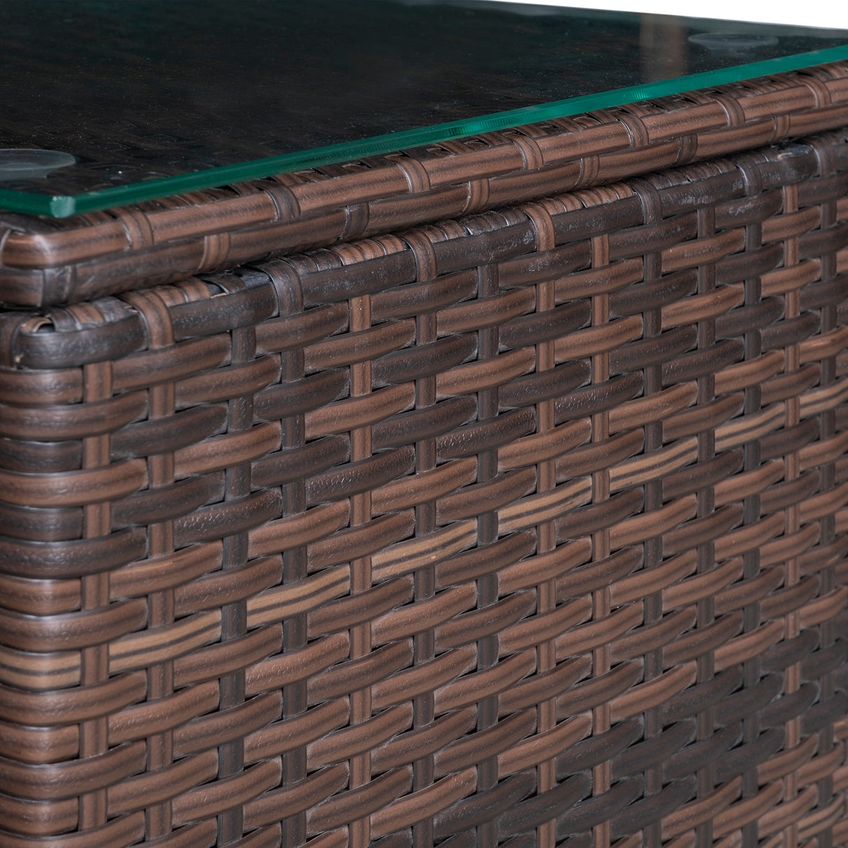 easycomfort easycomfort set mobili da giardino rattan pe da 3 pezzi 2 poltrone da esterno tavolino e cuscini marrone