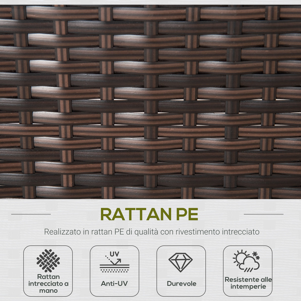 easycomfort easycomfort mobili da giardino in rattan e alluminio set 8 pezzi salotto da giardino componibile con divani e tavolino da esterno