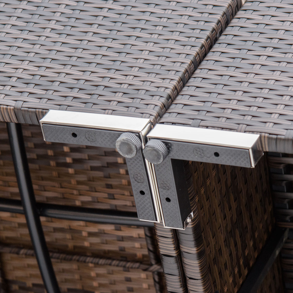 easycomfort easycomfort mobili da giardino in rattan e alluminio set 8 pezzi salotto da giardino componibile con divani e tavolino da esterno