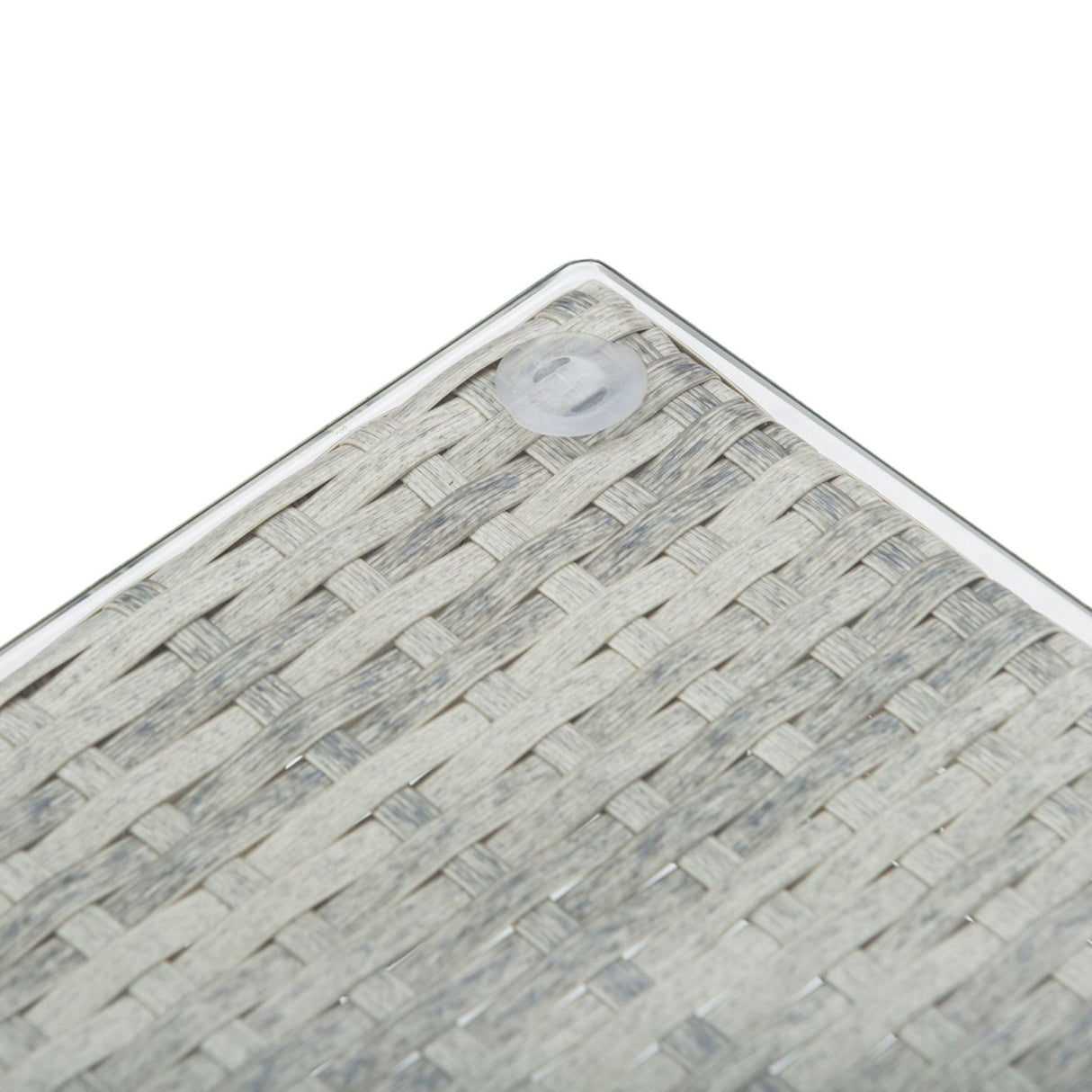 easycomfort easycomfort salotto da giardino con divano e tavolino in pe rattan grigio