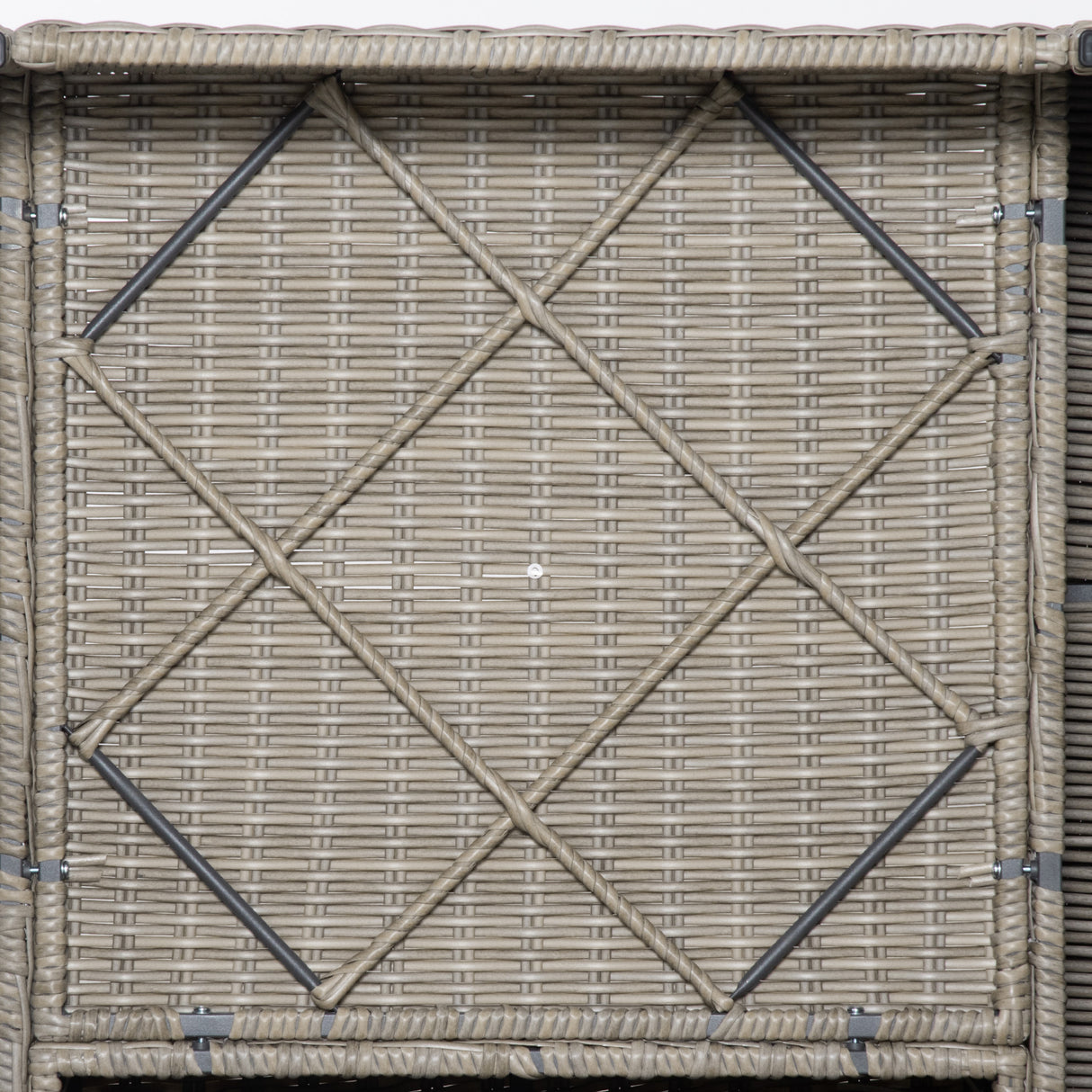 easycomfort set mobili da giardino 4 pezzi in rattan pe salotto da esterno con 1 divano 2 poltrone 1 tavolino e cuscini rimovibili e lavabili kaki e beige