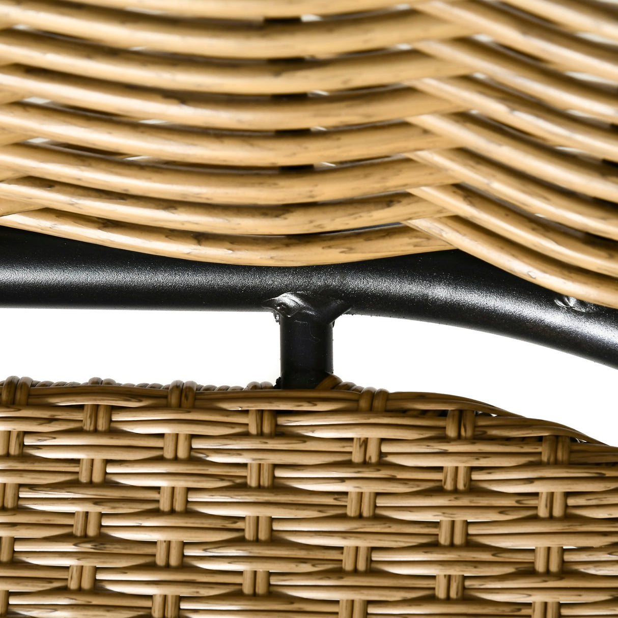 easycomfort set mobili da giardino in rattan 5 pezzi salottino da esterno con 2 tavolini divano 3 posti e 2 poltrone con cuscini