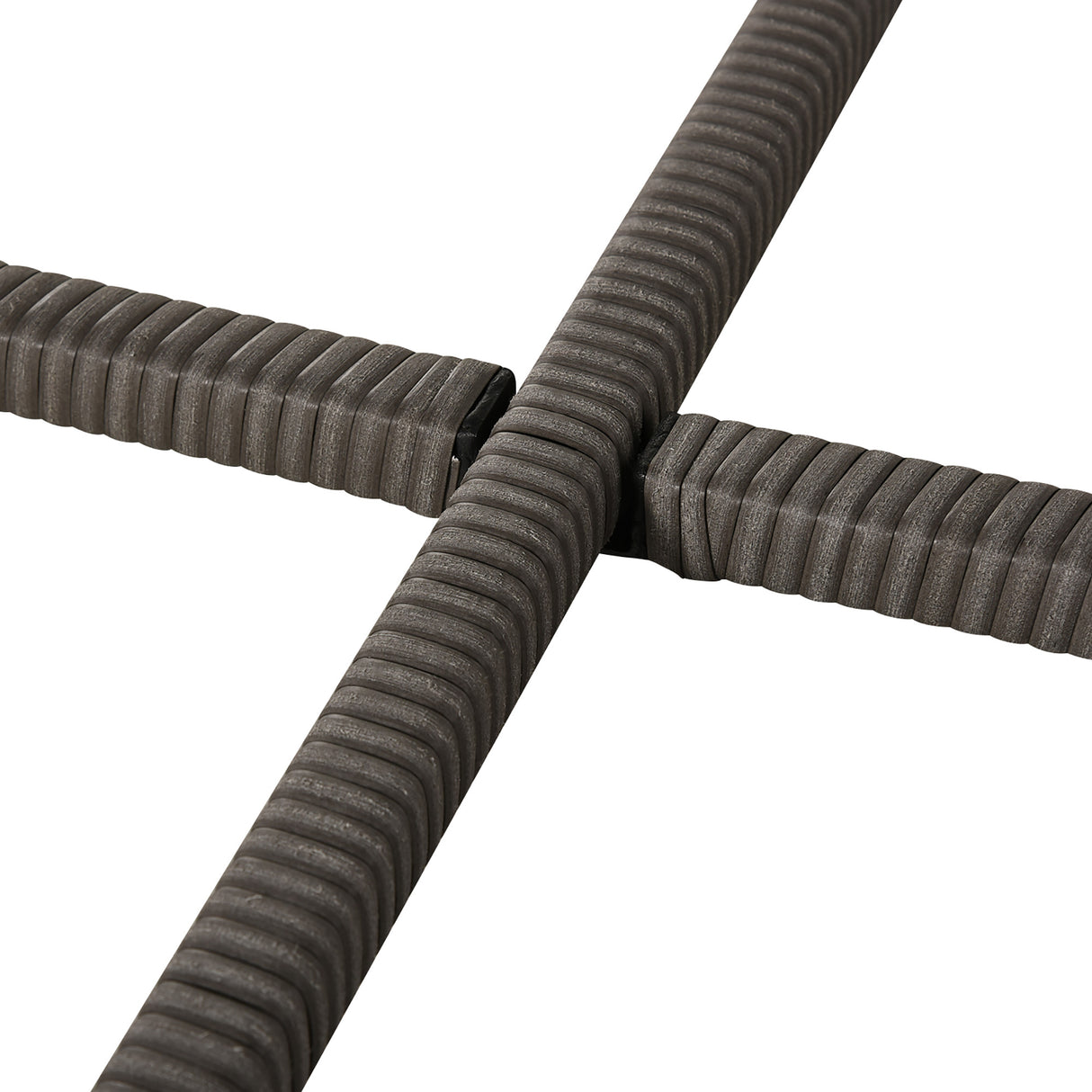 easycomfort set mobili da giardino esterno 9 pezzi tavolo con 4 sedie 4 poggiapiedi in rattan grigio