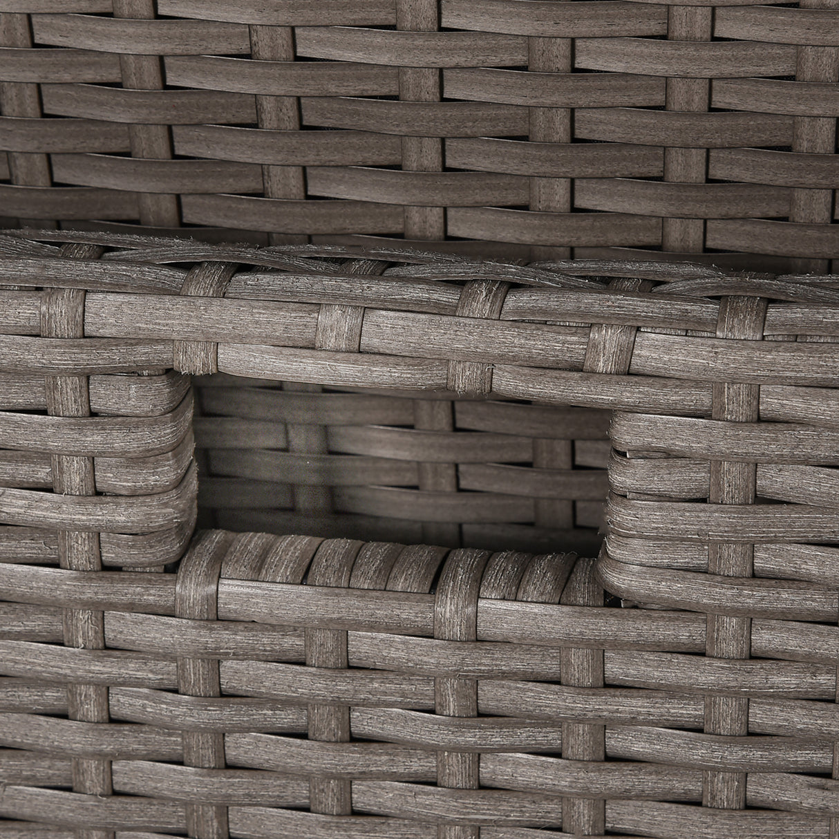 easycomfort set mobili da giardino esterno 9 pezzi tavolo con 4 sedie 4 poggiapiedi in rattan grigio