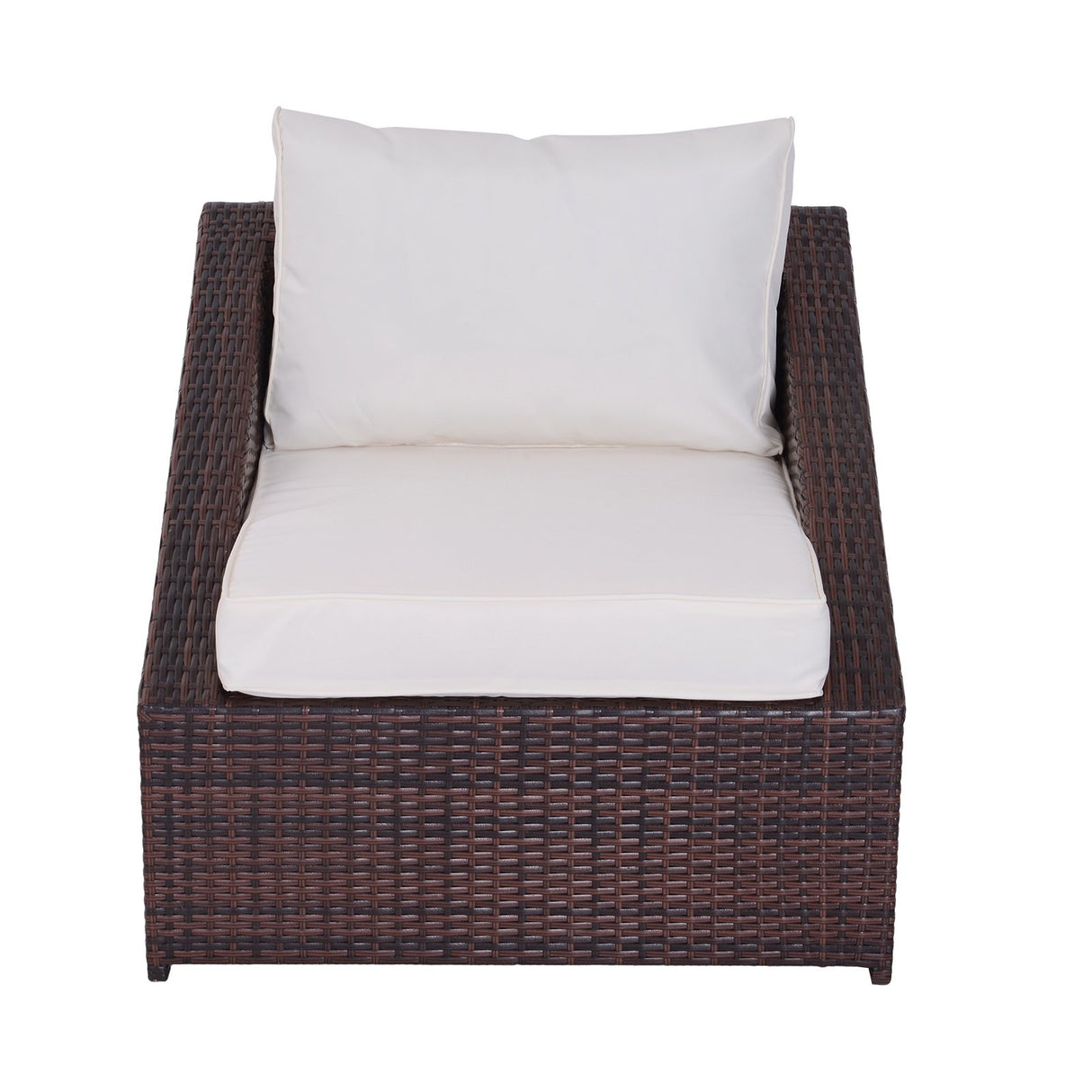 easycomfort easycomfort set mobili da giardino in pe rattan con tavolino e 2 poltrone
