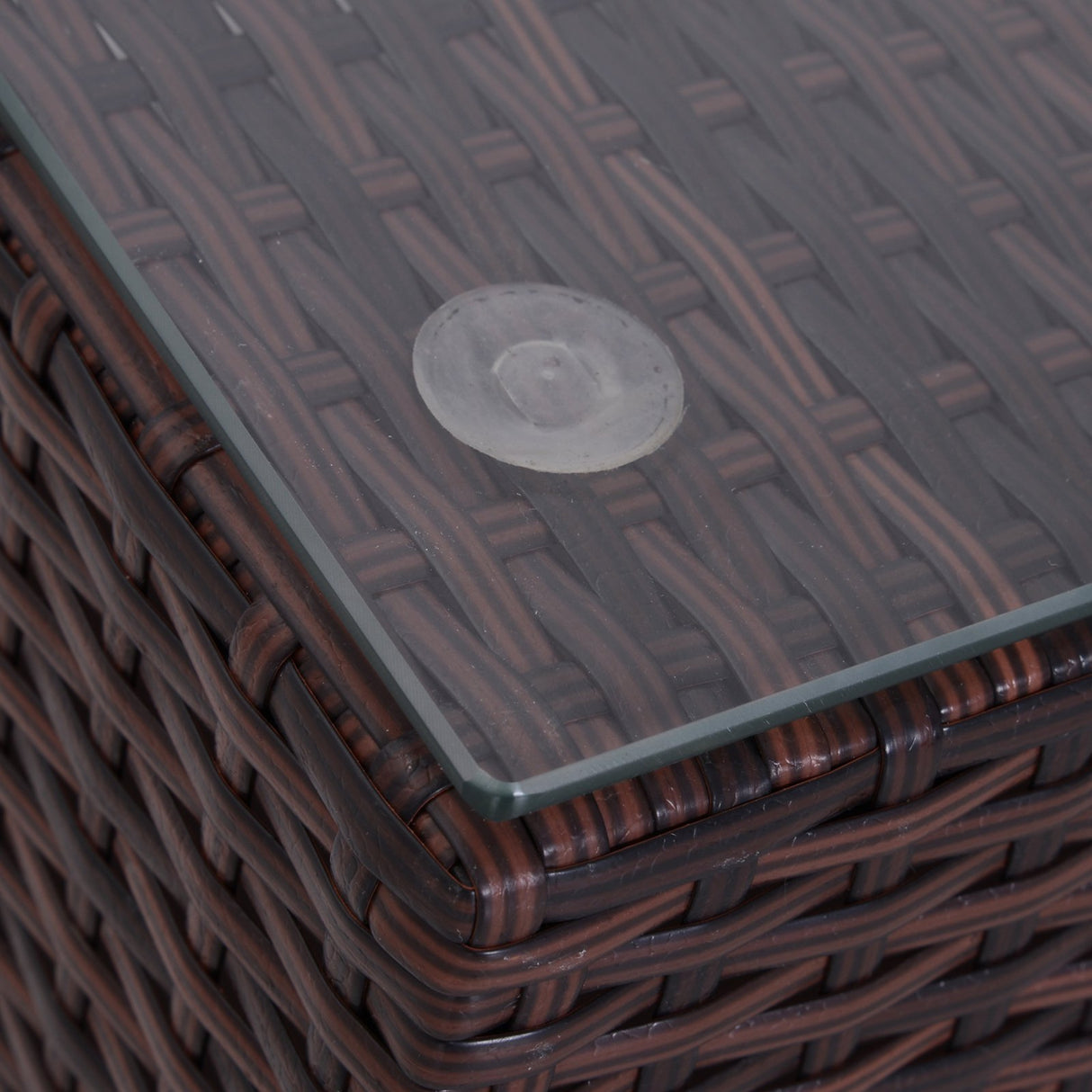 easycomfort easycomfort set mobili da giardino in pe rattan con tavolino e 2 poltrone