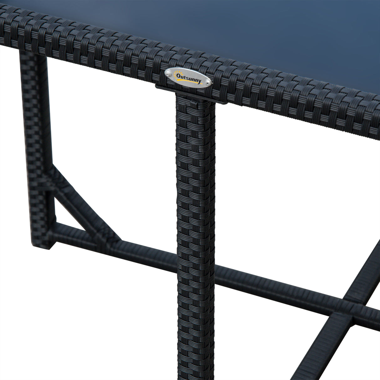 easycomfort easycomfort set mobili da giardino 5pz set tavolo da pranzo con 4 sedie con cuscini combinabili a rettangolo nero 109x109x72 cm