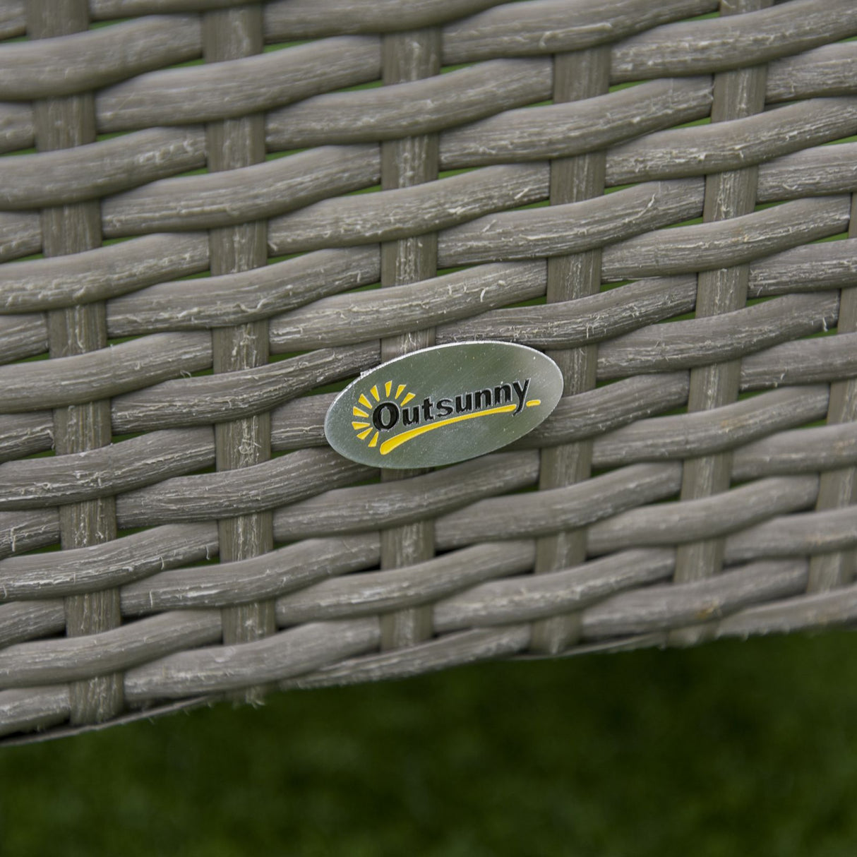 easycomfort easycomfort set tavolino e sedie da esterno in rattan pe grigio