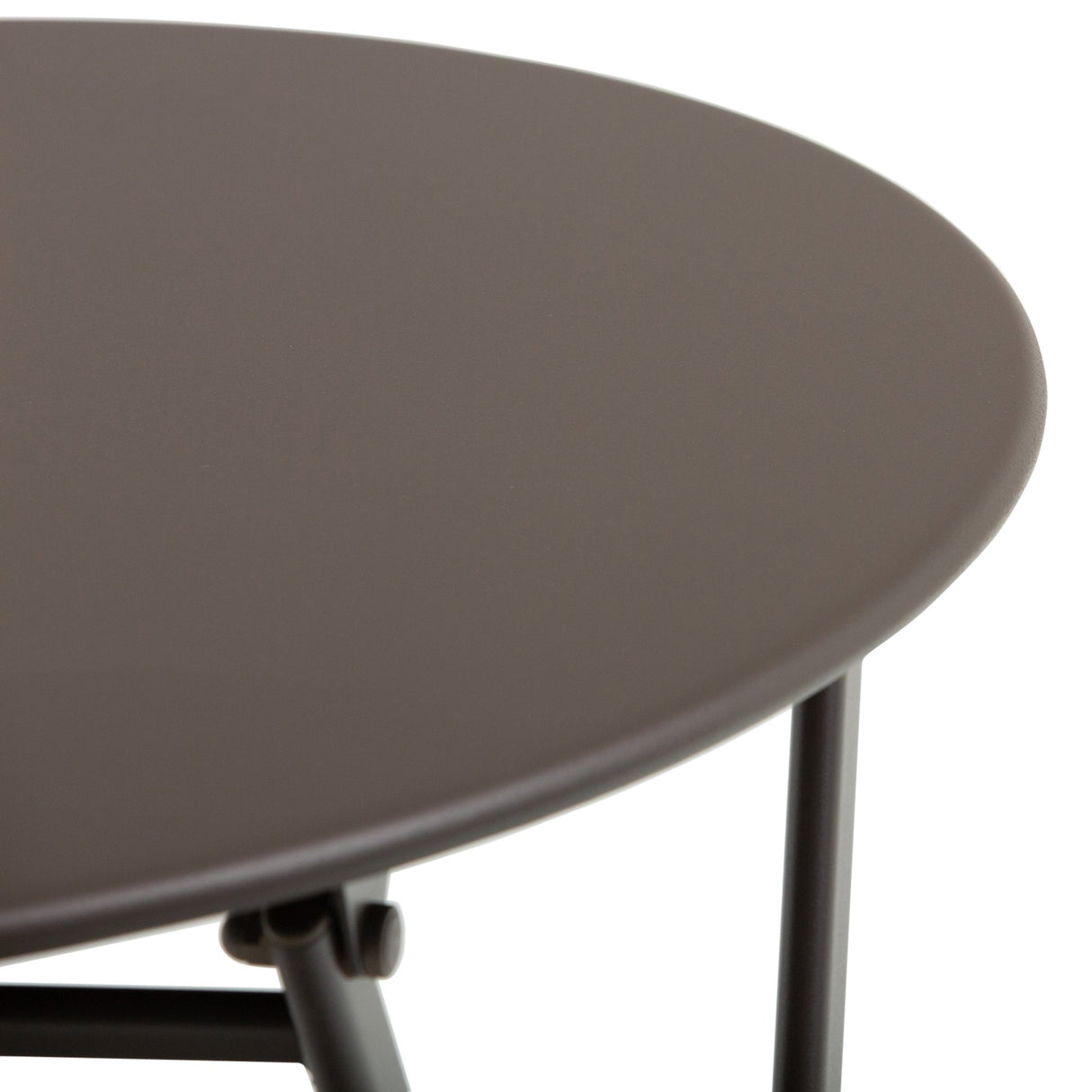 easycomfort easycomfort tavolino con sedie pieghevoli in acciaio marrone per balcone terrazzo giardino