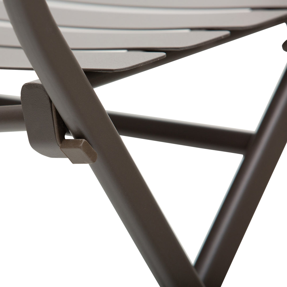 easycomfort easycomfort tavolino con sedie pieghevoli in acciaio marrone per balcone terrazzo giardino