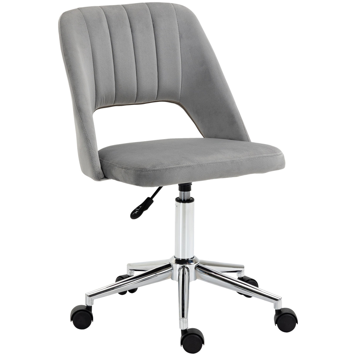 easycomfort easycomfort sedia da ufficio ergonomica e girevole sedia imbottita per scrivania con altezza regolabile grigio 49x54x79 91cm