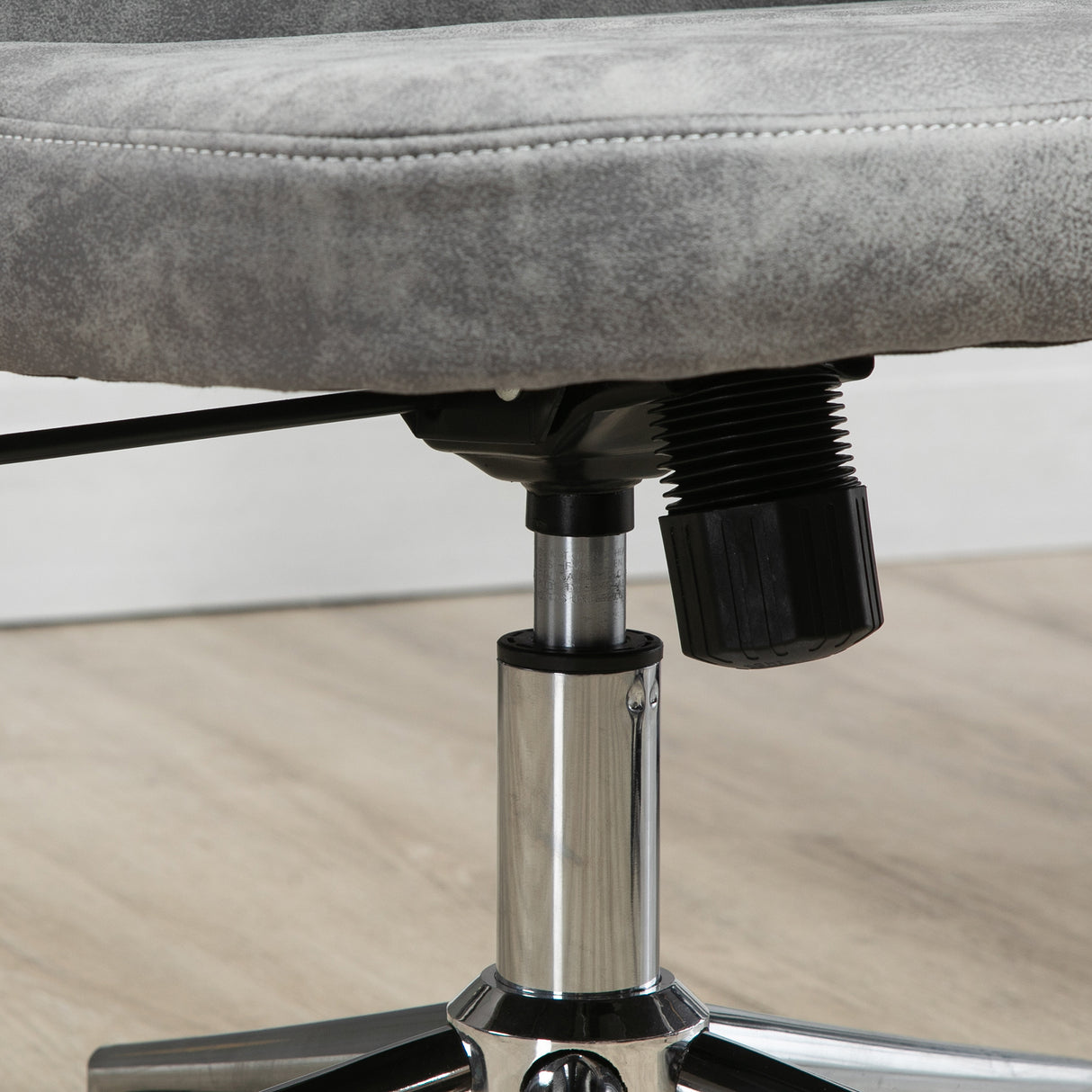 easycomfort easycomfort sedia da ufficio regolabile in altezza con funzione girevole e inclinabile a 360 56x63x85 95 cm grigio