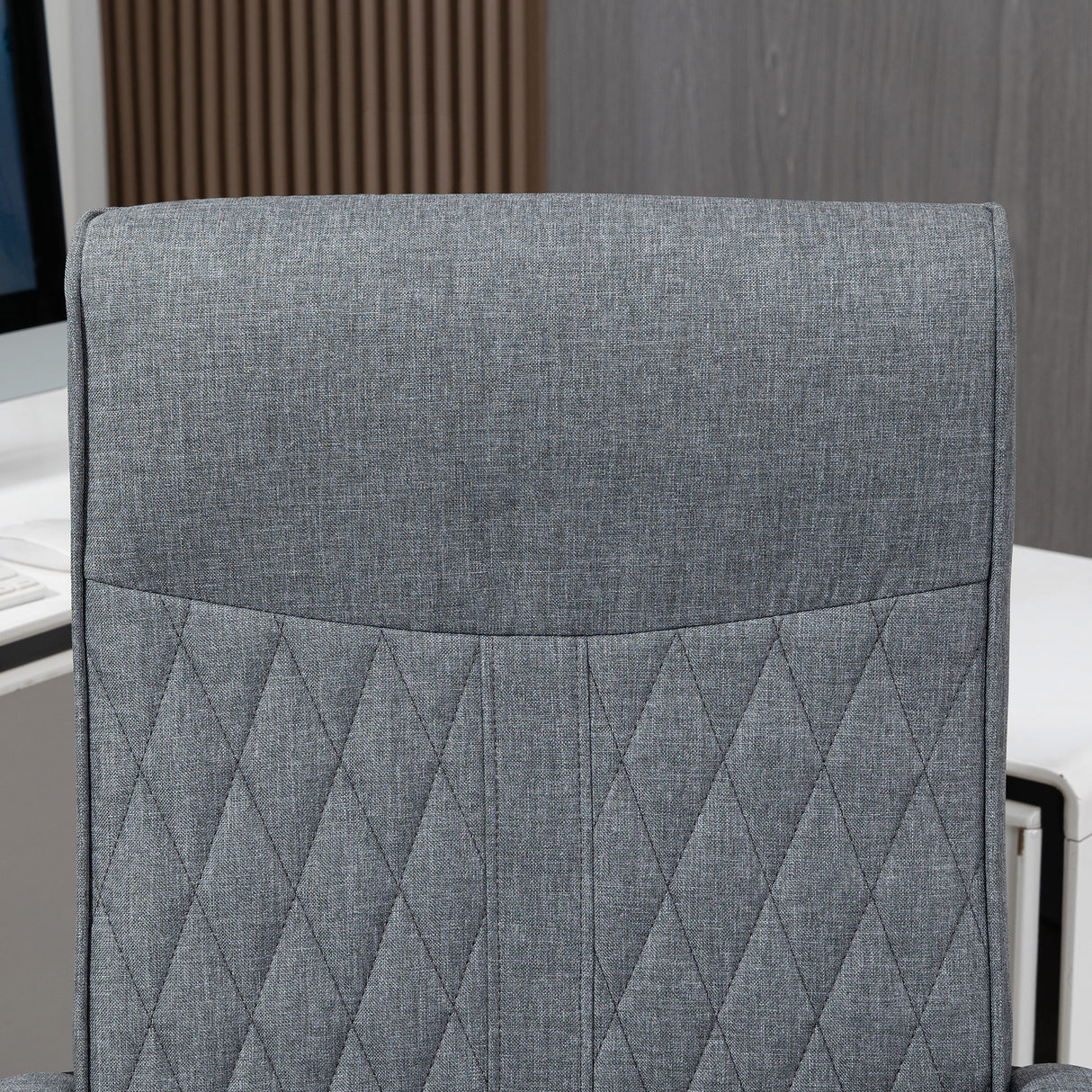 easycomfort easycomfort sedia da ufficio girevole con funzione dondolo e altezza regolabile 65x72x102 112 5cm grigio