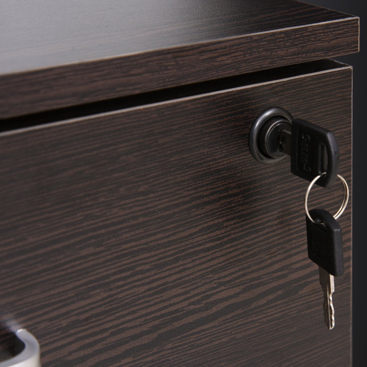 easycomfort easycomfort schedario da ufficio cassettiera per scrivania in legno 2 cassetti serratura con 2 chiavi nero 40x45x55 6cm ean 8054144134949