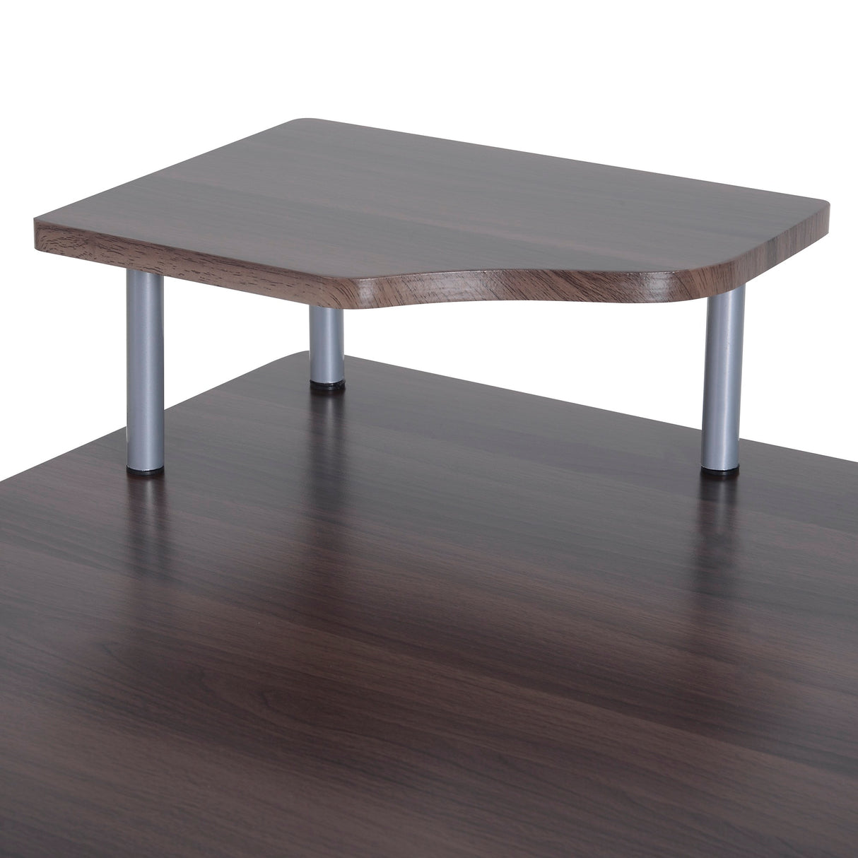 easycomfort easycomfort scrivania per computer da camera e ufficio con cassetto e scaffale in legno 152x60x88cm marrone ean 8054111843164