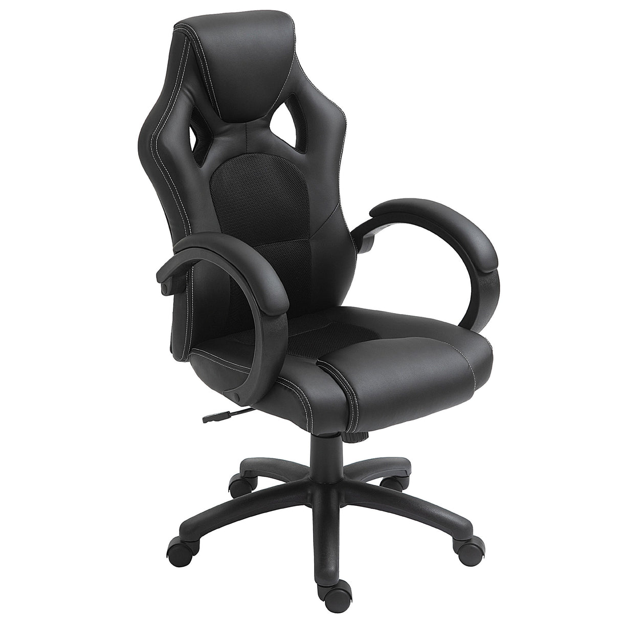 easycomfort easycomfort sedia da gaming ad altezza regolabile sedia da ufficio con funzione a dondolo girevole e reclinabile 71x61x108 118 cm nera