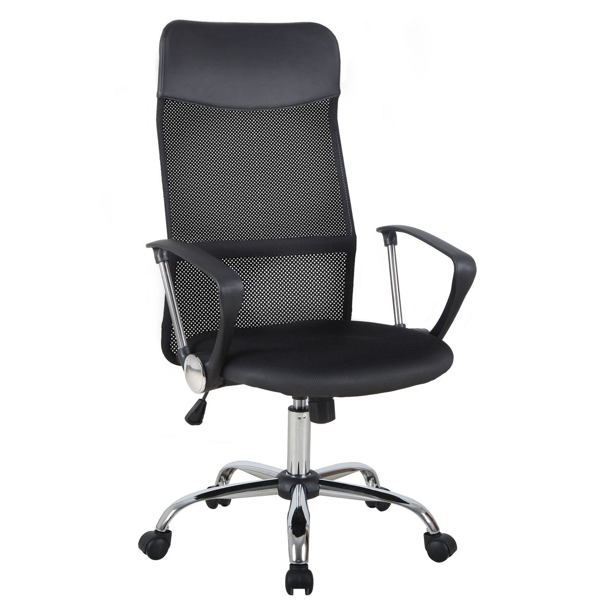 easycomfort easycomfort sedia ergonomica da ufficio girevole e dondolo con ruote altezza regolabile e schienale a rete 63x65x109 119cm nero