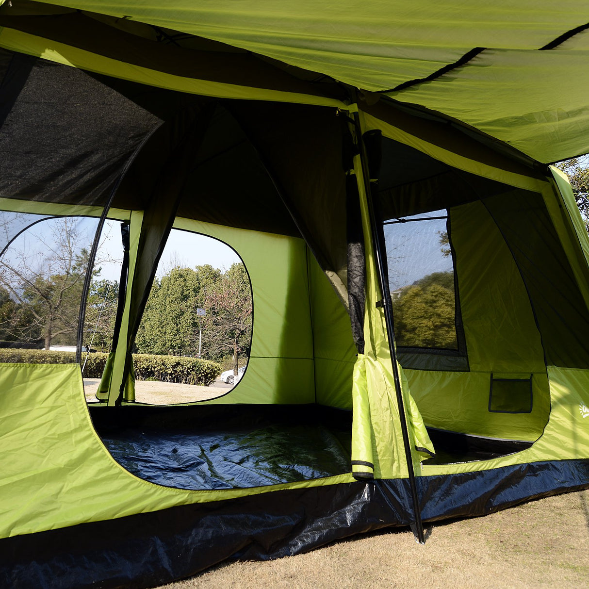 easycomfort easycomfort tenda da campeggio con veranda 8 persone 410 310 225cm