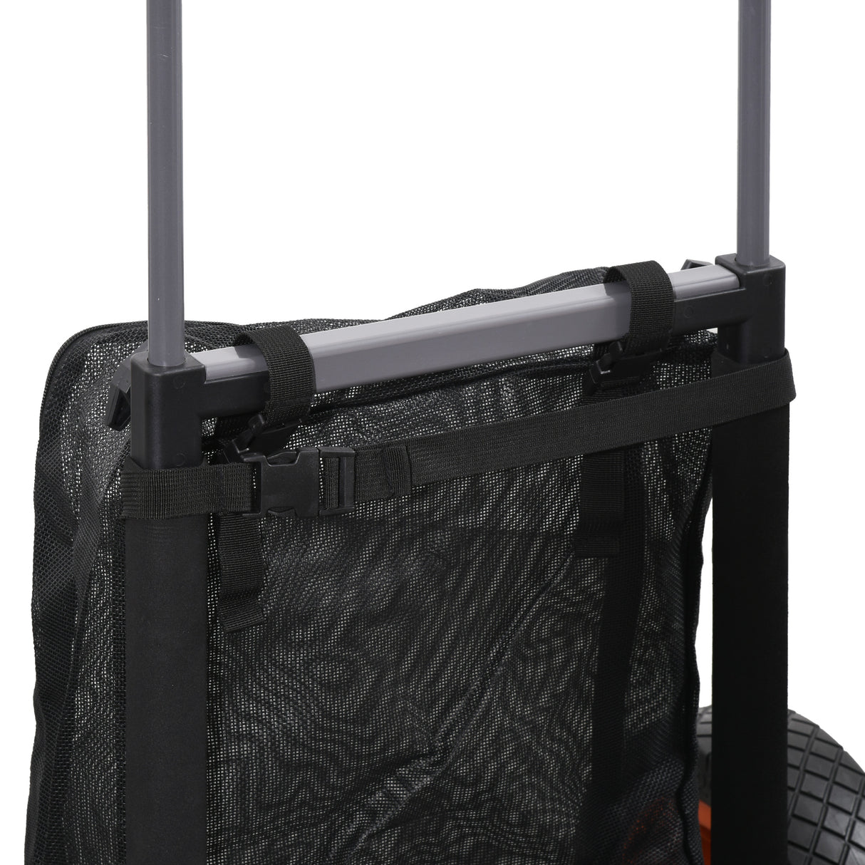 easycomfort easycomfort carrello da spiaggia pieghevole con tasca in rete manico telescopico e cavalletto 82x67x81 cm