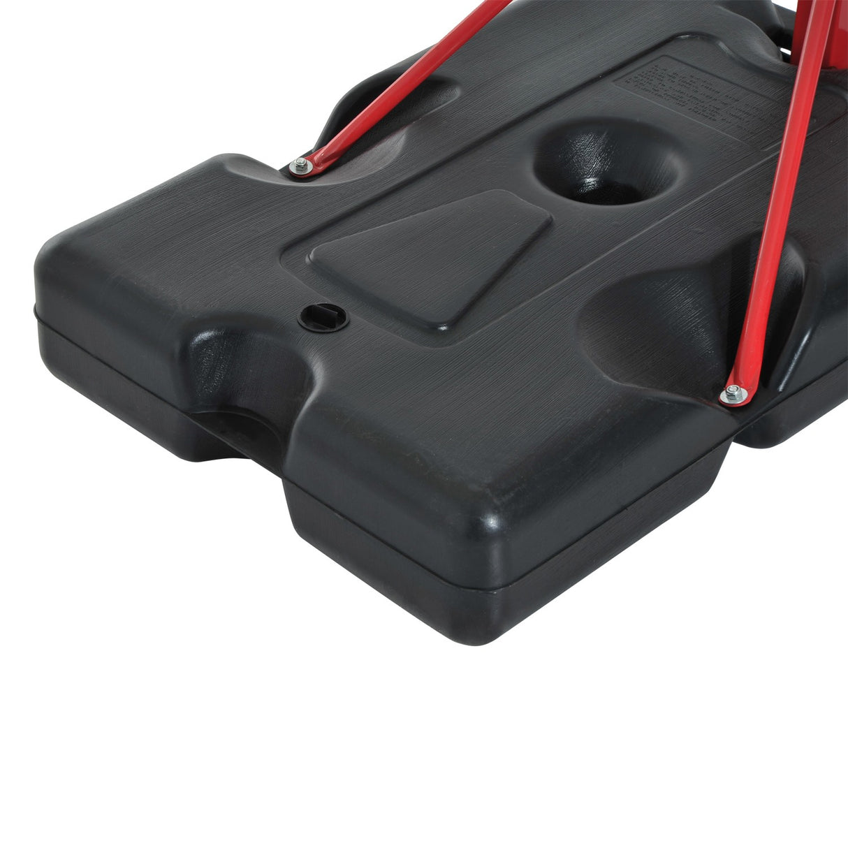 easycomfort easycomfort canestro basket autoportante con altezza regolabile 210 260cm e ruote rosso