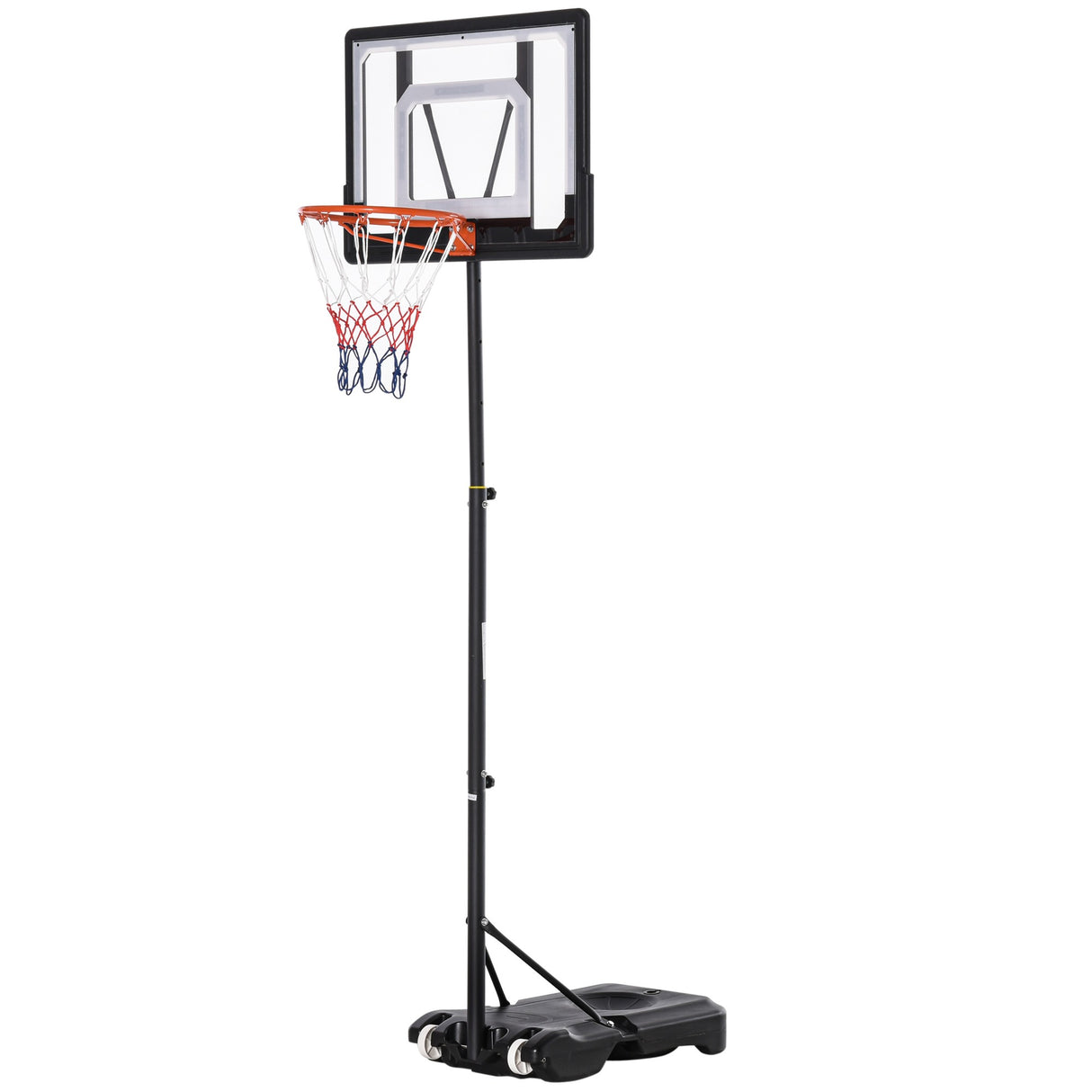 easycomfort canestro basket altezza regolabile 160 210cm struttura in acciaio e base con ruote
