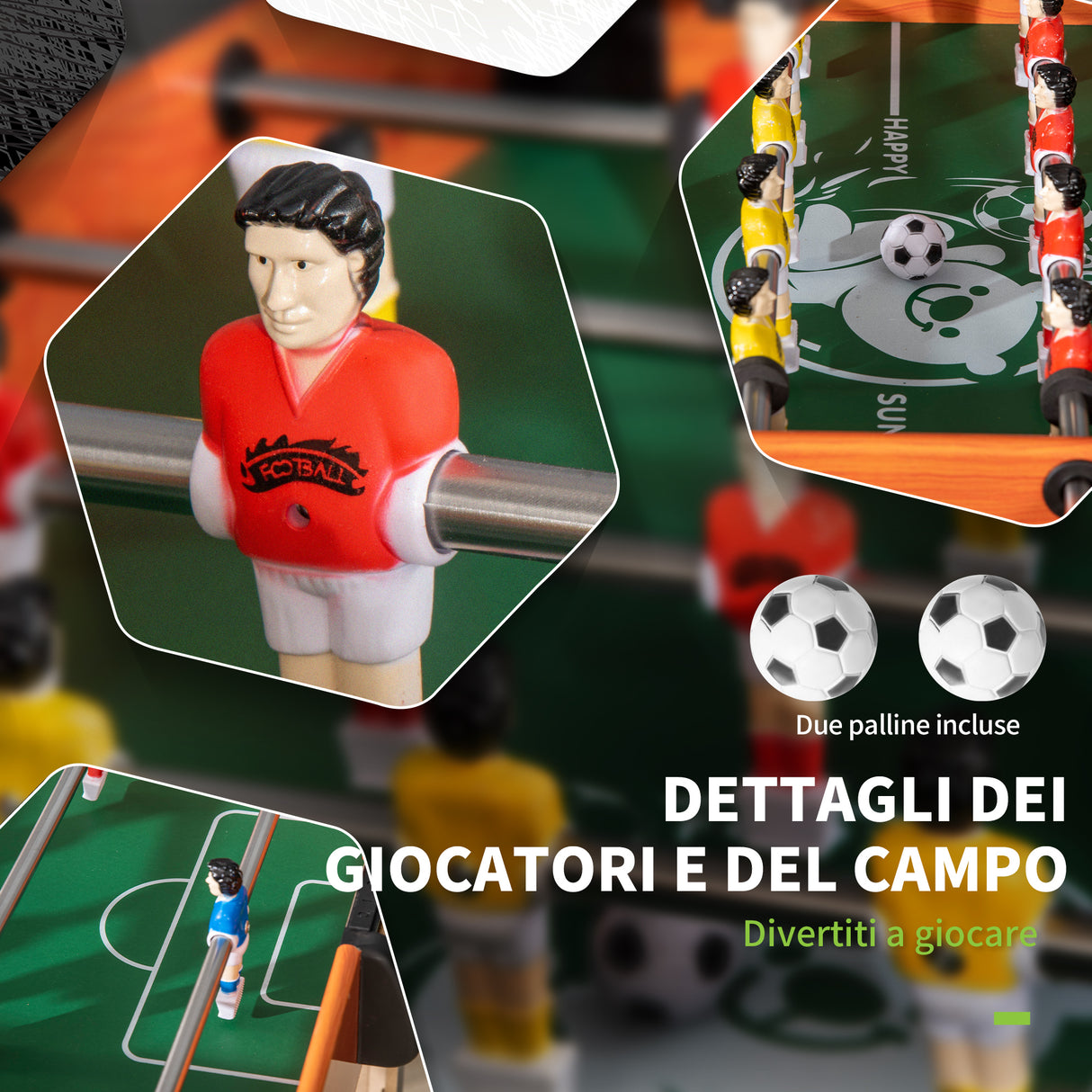 easycomfort biliardino calcio balilla per bambini con manopole antiscivolo segnapunti e palline 118x104x69cm