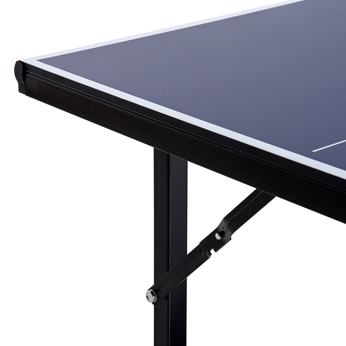 easycomfort easycomfort tavolo da ping pong pieghevole e salvaspazio con rete da gioco per interno in acciaio e mdf 182x91x76cm blu