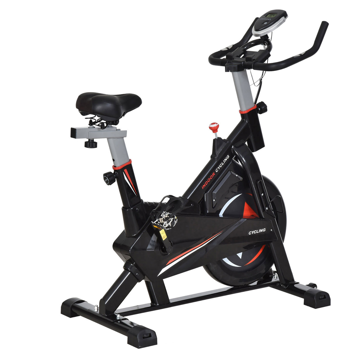 easycomfort easycomfort soozier cyclette per allenamento cardio trainer con monitor lcd in acciaio nero