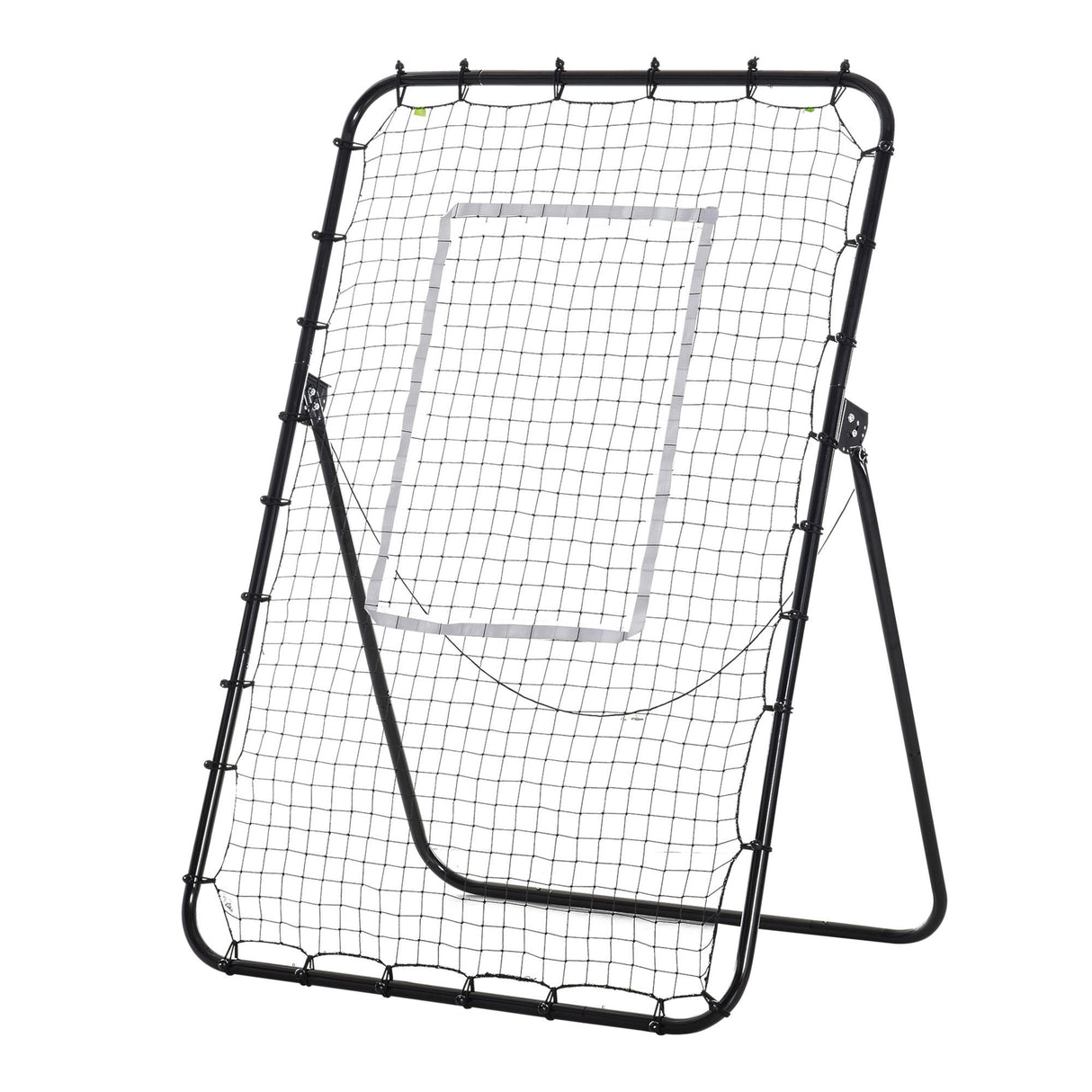 easycomfort easycomfort rete da calcio rebounder pieghevole con bersaglio altezza e angolazione regolabili metallo e pe 123x73x178 5cm nero
