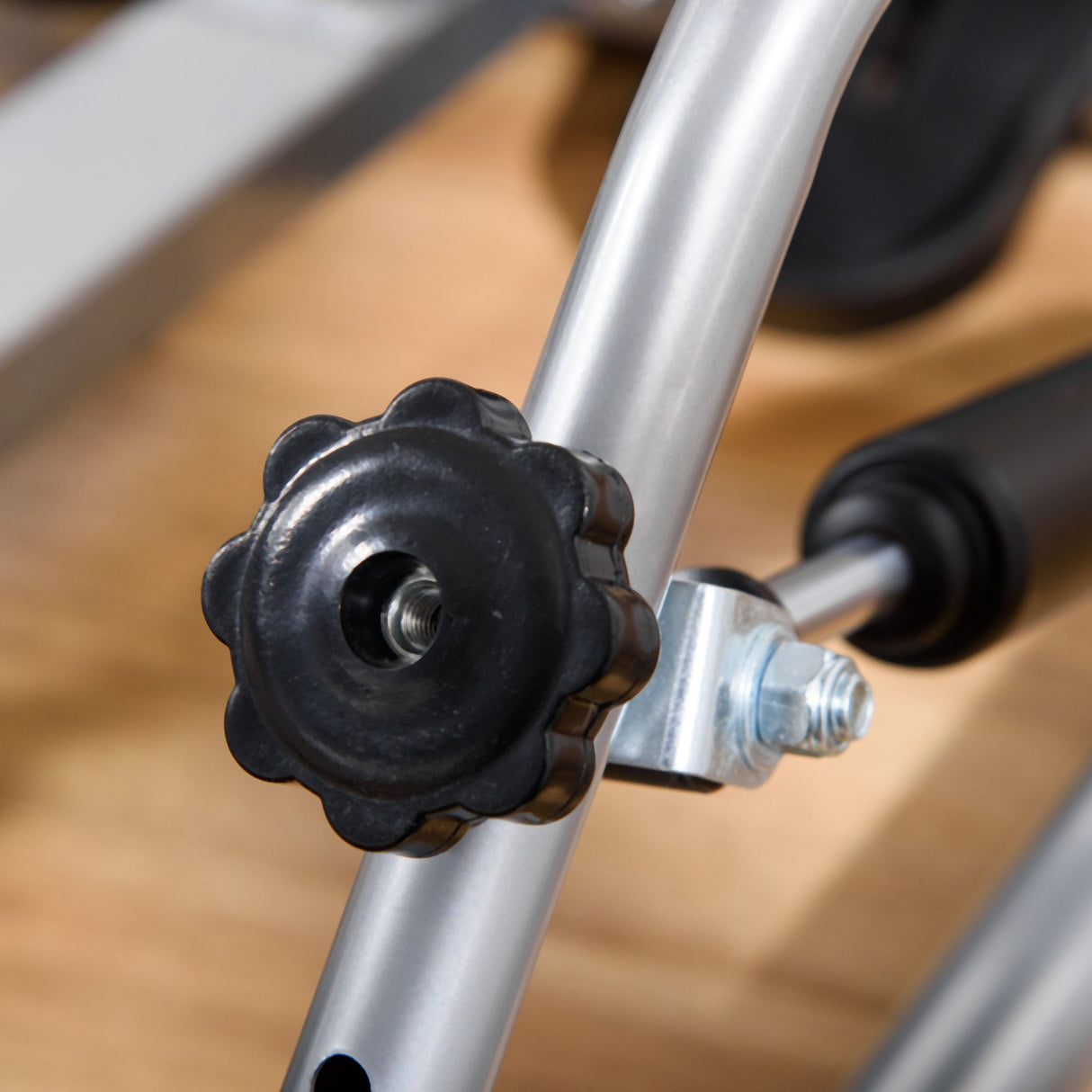 easycomfort vogatore pieghevole 4 livelli di resistenza e display acciaio e abs 129x70x70 cm