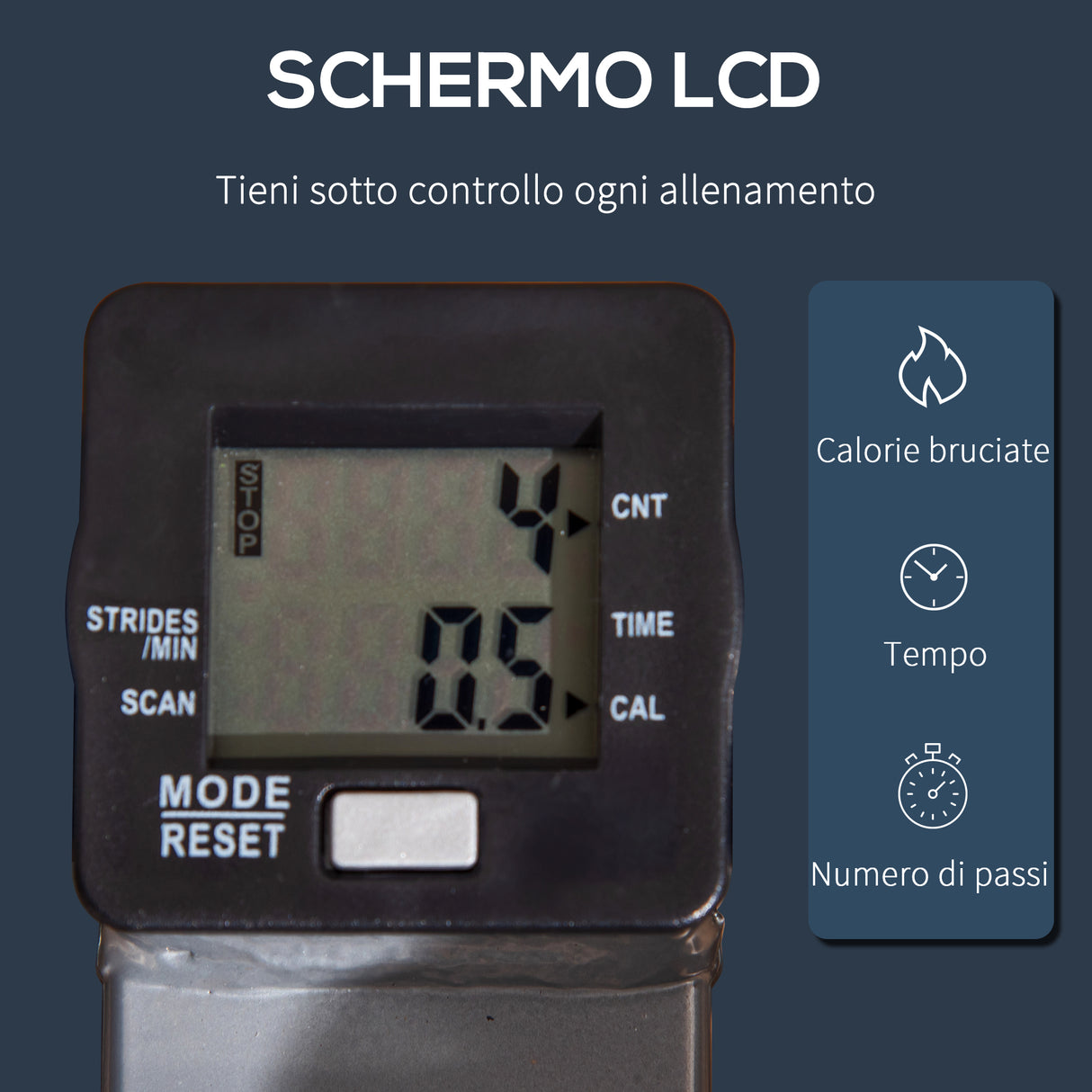 easycomfort easycomfort stepper maniglie step fitness con monitor lcd per casa e palestra argento