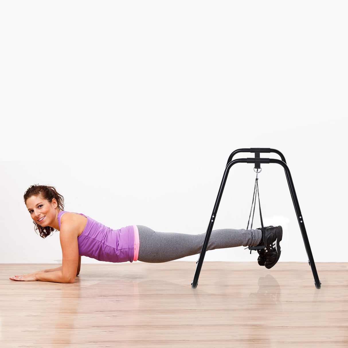 easycomfort easycomfort dip station parallele con passanti e maniglie imbottite in acciaio