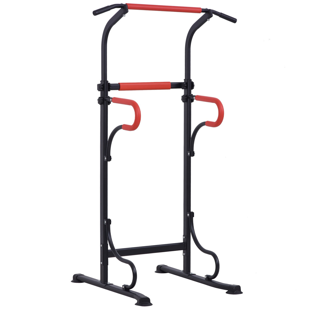 easycomfort easycomfort barra per trazioni power tower stazione fitness multifunzione regolabile 171 219cm nero rosso