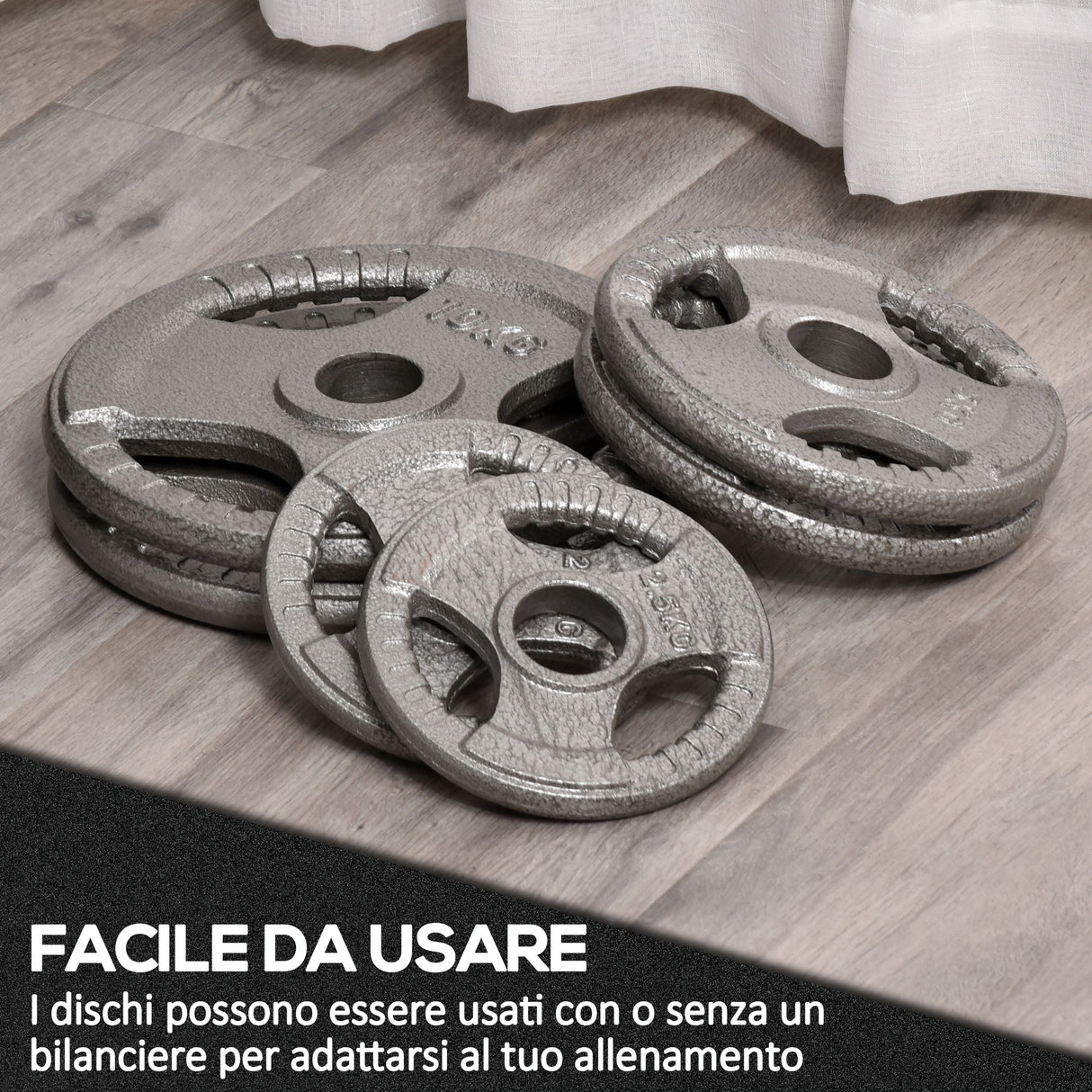 easycomfort easycomfort set di 6 dischi pesi per bilanciere e manubri 2 5 35kg dischi palestra in acciaio ideali per bilancieri olimpionici argento
